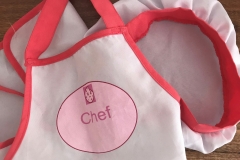 Apron and chef hat